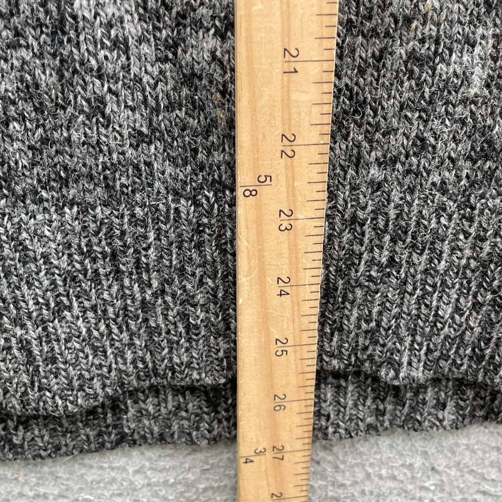 Vintage Eddie Bauer Sweater Men Large Gray Wool Blend Pullover Mock Neck Outdoor - Picture 7 of 9